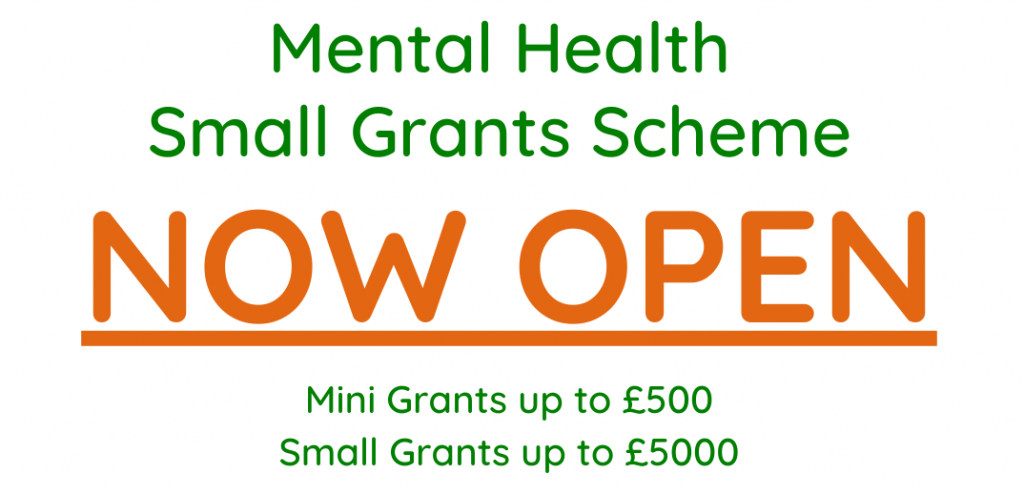 Mental Health Small Grants Scheme Derbyshire Voluntary Action