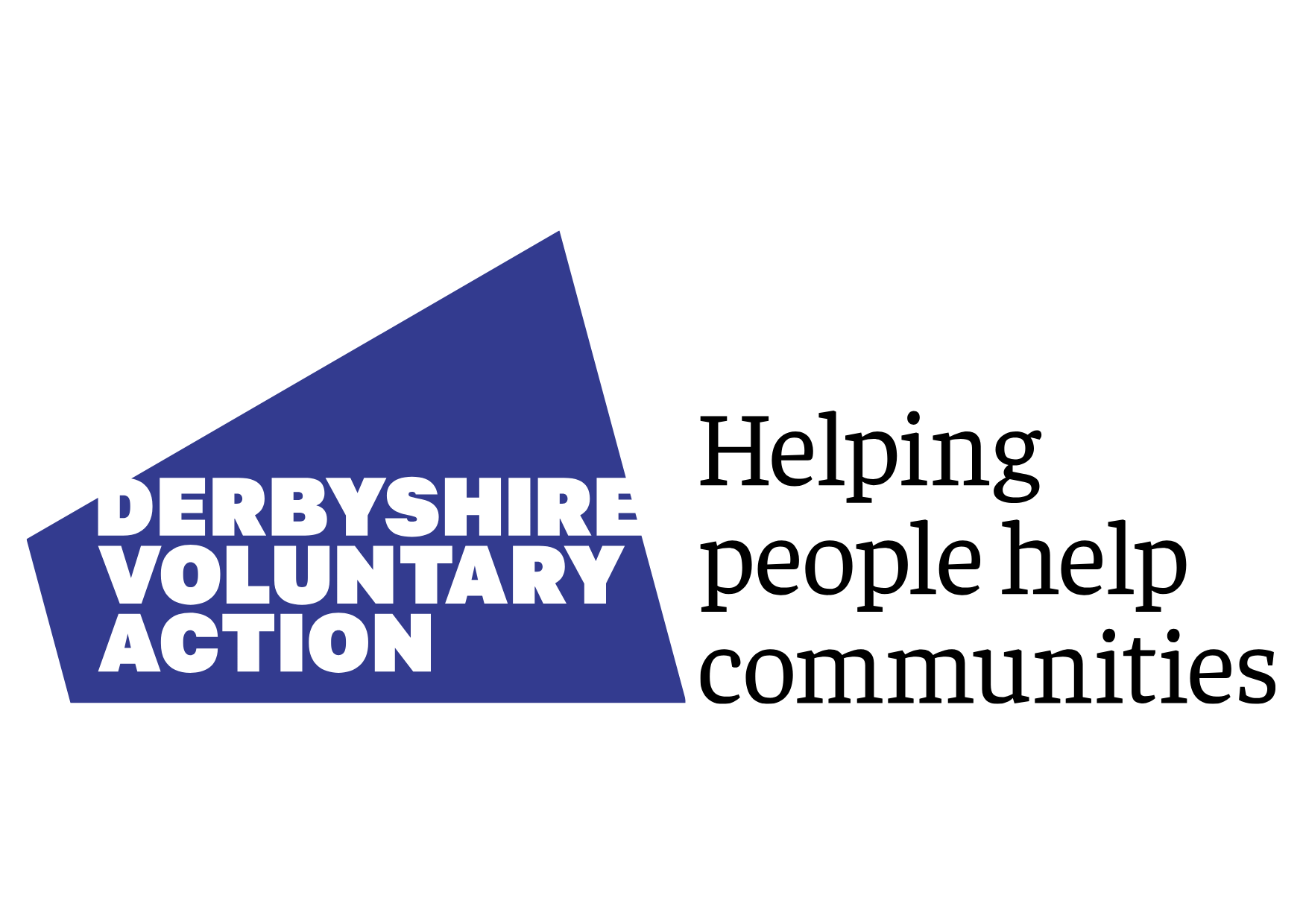 Derbyshire Voluntary Action Logo and strap line